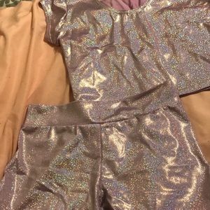 Purple holographic rave set